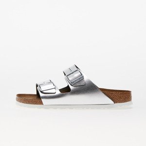 Tenisky Birkenstock Arizona Soft Footbed Natural Leather Metallic Silver EUR 39