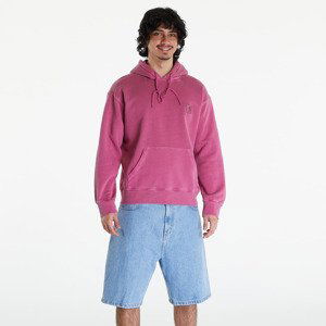 Mikina Carhartt WIP Hooded Nelson Sweat UNISEX Magenta Garment Dyed XL