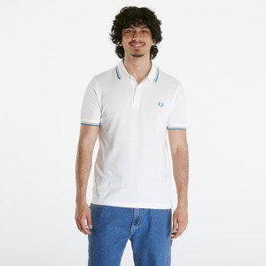 Tričko FRED PERRY Twin Tipped Shirt Snow White/ Warm grey/ Ocean XL