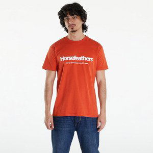 Tričko Horsefeathers Quarter T-Shirt Orange Rust XL