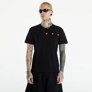Tričko Comme des Garçons PLAY Short Sleeve Logo Print T-Shirt UNISEX Black L