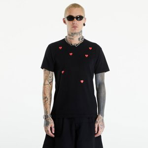 Tričko Comme des Garçons PLAY Short Sleeve Logo Print T-Shirt UNISEX Black XS