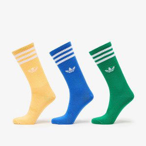 Ponožky adidas High Solid Crew Sock 3-Pack Blue/ Green/ Spark L