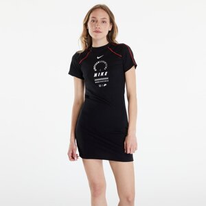 Šaty Nike Sportswear Women's Short Sleeve Dress Black L