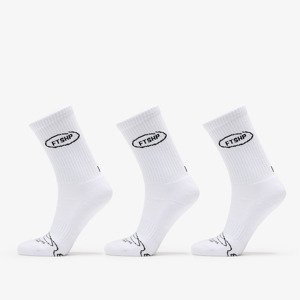 Footshop Basic Crew Socks 3-Pack White 36-38