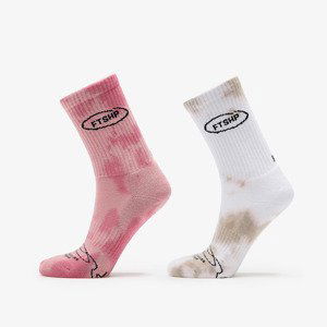 Footshop Basic Crew Socks 2-Pack Tie Dye Color 43-46