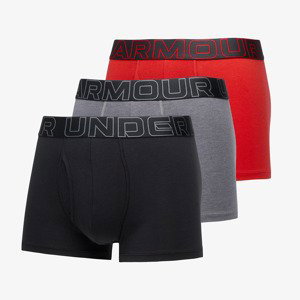 Boxerky Under Armour M Performance Cotton 3in 3-Pack Grey L