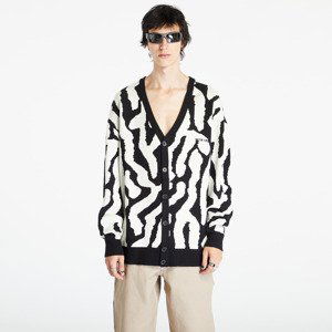 Mikina 9N1M SENSE. Sense Cardigan AOP Whitesand/ Black L