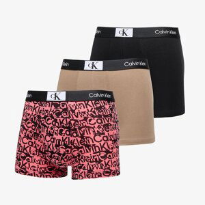 Boxerky Calvin Klein Cotton Stretch Amplified Classics Trunk 3-Pack Multicolor S