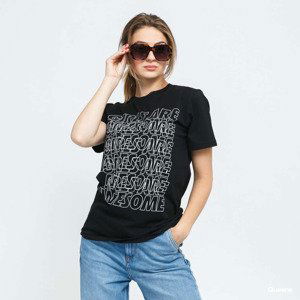 Tričko Girls Are Awesome Messy Morning Tee Black M