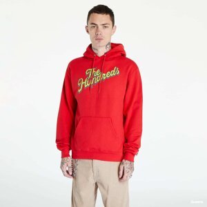 Mikina The Hundreds Slime Slant Pullover Red XL