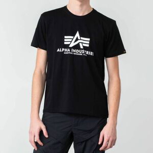 Tričko Alpha Industries Basic Tee Black/ White L