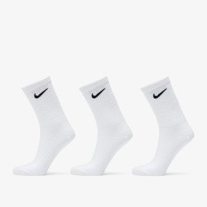 Nike Everyday Lightweight Training Crew Socks 3-Pack White/ Black L