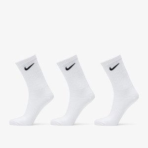 Nike Everyday Lightweight Training Crew Socks 3-Pack White/ Black M