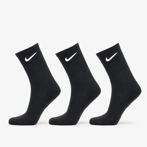 Ponožky Nike Everyday Cush 3-Pack Crew Socks Black/ White XL