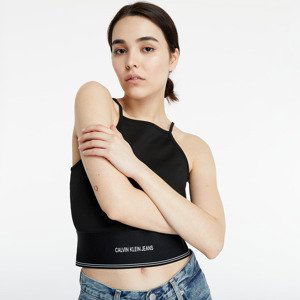 Calvin Klein Jeans Milano Jersey Cropped Top Black