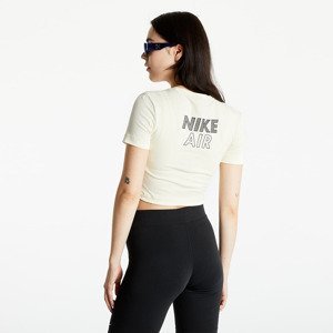 Nike Sportswear W Air Short Sleeve Crop Top Coconut Milk/ Black