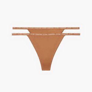 Calvin Klein Thong 2 Pack Bronzed