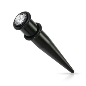 MARRE Akrylátový roztahovák do ucha se zirkonem (4 mm)