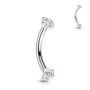 Piercing do obočí TITAN (čirá) - TIT1131C-12083