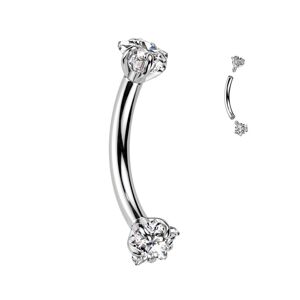 MARRE Piercing do obočí TITAN s hvězdičkami (1,2 x 8 mm) - TIT1391-1208