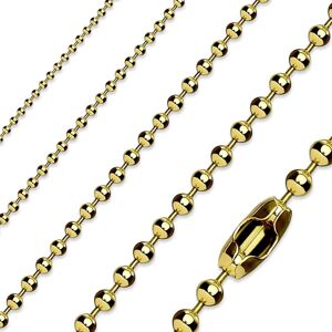 S4U Šperky4U Kuličkový řetízek zlacený, tl. 2 mm (70 cm) - OPE1025-020-70
