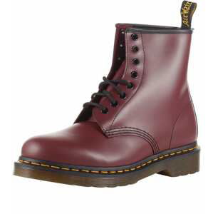 Dr. Martens Šněrovací kozačky 'Eye Boot Smooth'  burgundská červeň / antracitová