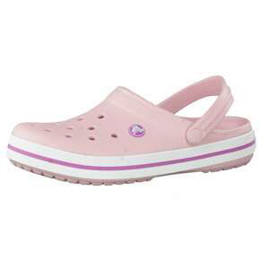 Crocs Pantofle 'Crocband'  světle růžová / pitaya / bílá