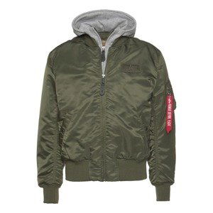 ALPHA INDUSTRIES Přechodná bunda 'MA-1 D-Tec'  šedý melír / olivová