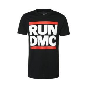 Mister Tee Tričko 'Run DMC'  bílá / červená / černá