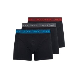 JACK & JONES Boxerky  modrá / červená / černá / šedá