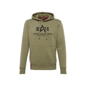 ALPHA INDUSTRIES Mikina  olivová / černá