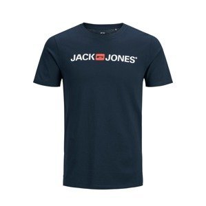 JACK & JONES Tričko  noční modrá / červená / bílá