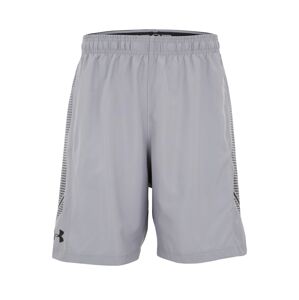 UNDER ARMOUR Sportovní kalhoty 'Woven Graphic'  černá / šedá