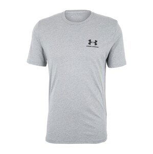 UNDER ARMOUR Funkční tričko  šedý melír / černá