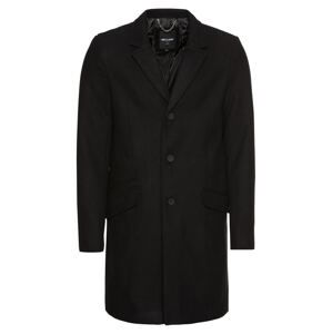 Only & Sons Přechodný kabát 'JULIAN SOLID WOOL COAT'  černá