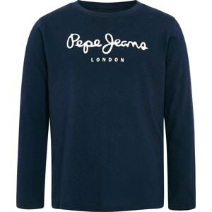 Pepe Jeans Tričko 'HERMAN'  modrá / bílá