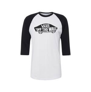 VANS Tričko 'OTW RAGLAN'  černá / bílá