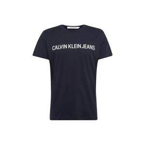 Calvin Klein Jeans Tričko  námořnická modř / bílá