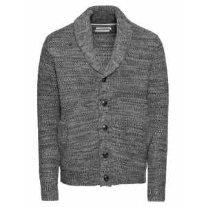 Pier One Kardigan 'Moulinee Cardigan'  šedý melír