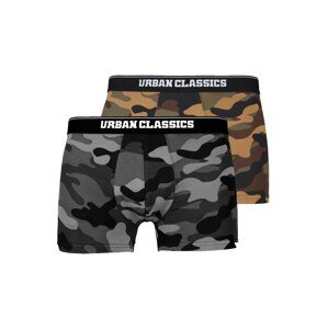 Urban Classics Boxerky  písková / hnědá / šedá / khaki / černá