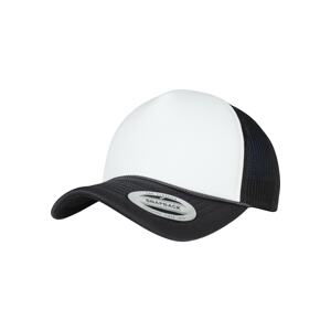 Flexfit Kšiltovka 'Foam Trucker Curved Visor'  antracitová / bílá