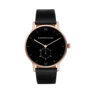 Kapten & Son Uhr 'Heritage Rosegold'  černá