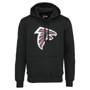 NEW ERA Mikina 'Atlanta Falcons'  černá / bílá / světle červená / stříbrná