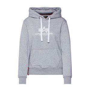 ALPHA INDUSTRIES Mikina  šedý melír