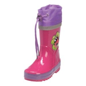 PLAYSHOES Stiefel 'Glückskäfer'  světle zelená / světle fialová / pink / černá