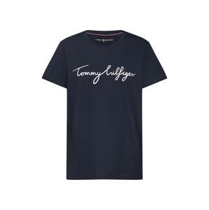 TOMMY HILFIGER Tričko 'Heritage'  námořnická modř / bílá