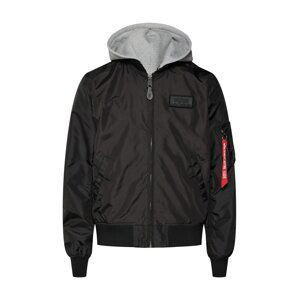 ALPHA INDUSTRIES Přechodná bunda 'MA-1 TT Hood'  černá