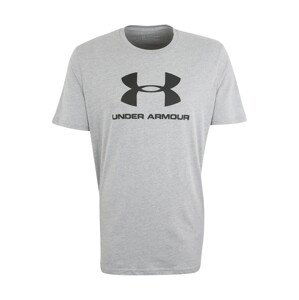 UNDER ARMOUR Funkční tričko  šedý melír / černá