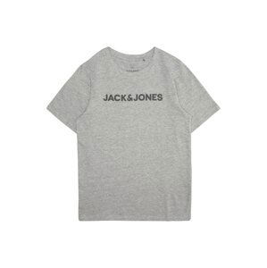 Jack & Jones Junior Tričko 'ECORP'  šedý melír